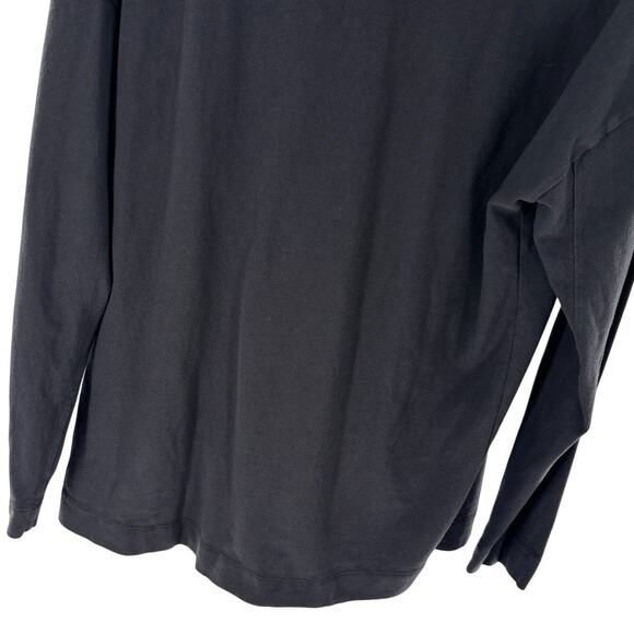 AYR Navy Blue Cotton The Drop Out Long Sleeve Tee - Picture 6 of 9